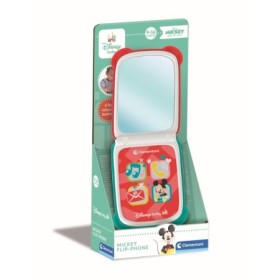 Telefon flip Mickey Mouse care dezvolta abilitatile motorii fine si simtul tactil